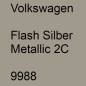 Preview: Volkswagen, Flash Silber Metallic 2C, 9988.